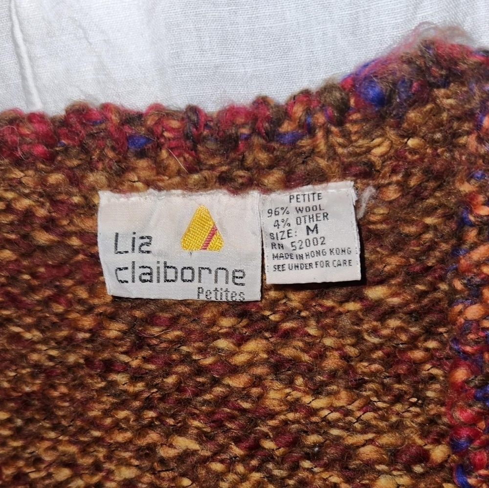 1970's Liz Claiborne Petite Women's Sweater Vest - Picture 3 of 3
